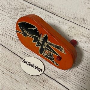Vintage Antique Kirchhoff Witch Halloween Noisemaker Clicker Spinner